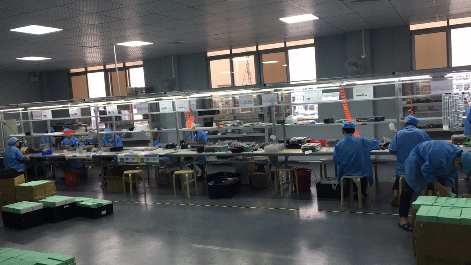 DMT factory floor — Dongguan